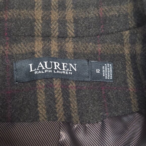 NWT Lauren Ralph Lauren Women's Wool-Blend Walker Coat Size 12 - Picture 6 of 11